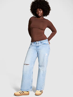 PINK Base Stretch™ Long-Sleeve Tee