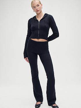 Sweat Col Vachette PINK By Victoria's Secret - Gris Taille XS - Femme