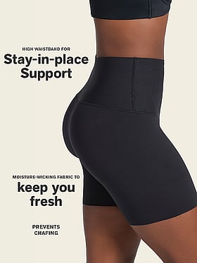 Firm Compression High-Waist Shaper Slip Shorts