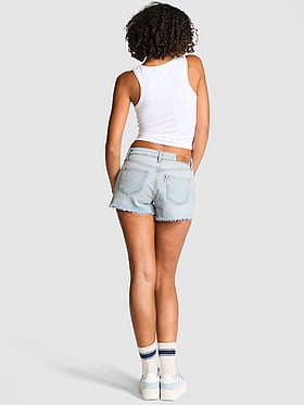 Pink Heart Denim Short Culottes main image 0
