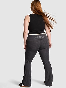All-Day Cotton™ Foldover Flare Leggings