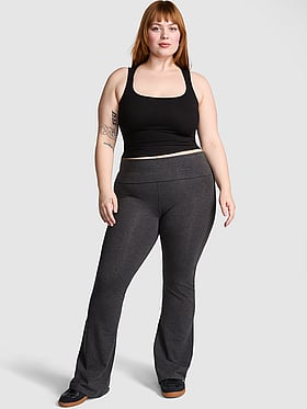 All-Day Cotton™ Foldover Flare Leggings