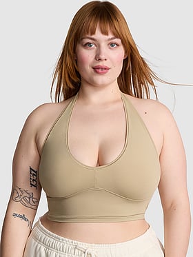 Base Stretch Halter Bra Top