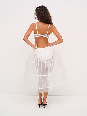 Blushing Blooms Midi Slip Dress