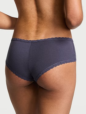 Cotton Lace-Waist Cheeky Panty