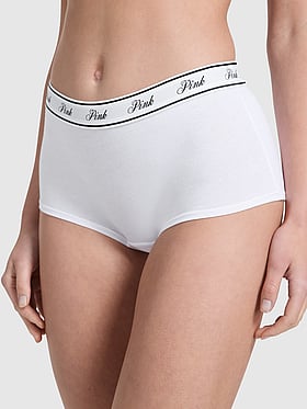 Logo Cotton Boyshort Panty