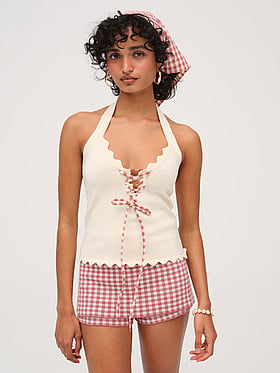 Sisi Scallop Knit Tank