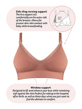 Caress Bamboo Wirefree Nursing Bra