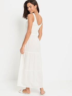 Tiered V-Neck Maxi Dress