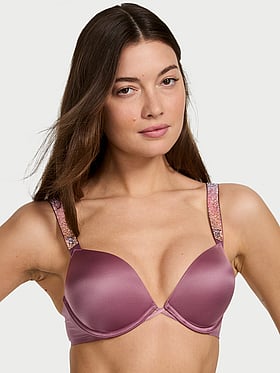 Bombshell Logo Shine Strap Add-2-Cups Push-Up Bra