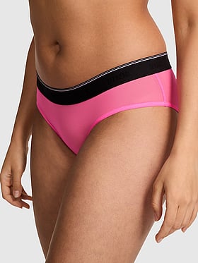 Logo Mesh Hiphugger Panty