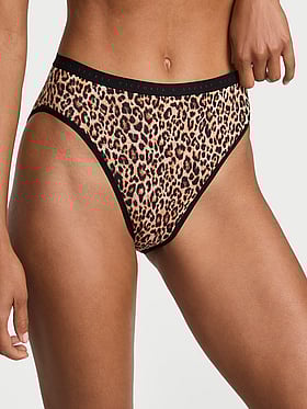 Stretch Cotton High-Leg Brief Panty