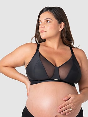 Flawless Full Cup Plunge Wirefree Nursing Bra