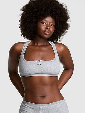 Cotton Dorm Unlined Racerback Bralette