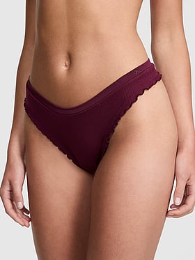 Seamless High-Leg Thong Panty
