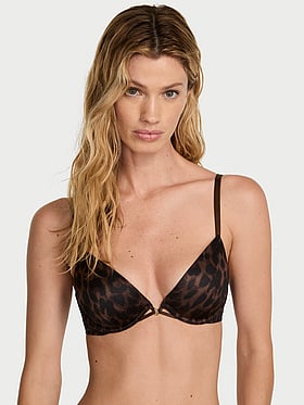 Smooth Lightly Lined Plunge Demi Bra