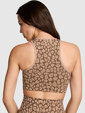 Seamless Contour High-Neck Sports Bra