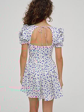 Paulina Puff-Sleeve Mini Dress