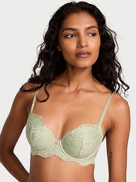 Lace Lightly Lined Classic Coverage Demi Bra