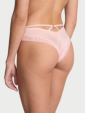Smooth Mesh-Trim Cheeky Panty