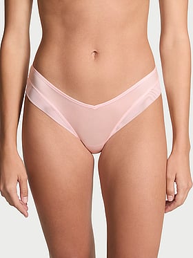 Smooth Mesh-Trim Cheeky Panty