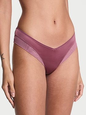 Smooth Mesh-Trim Cheeky Panty