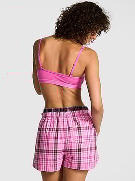 Boyfriend Flannel Boxer Pajama Shorts