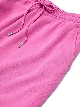 Ivy Fleece Wide-Leg Split-Hem Sweatpants