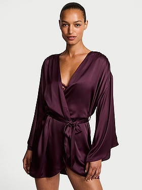 Satin Short Robe