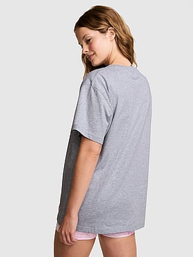 PINK x LoveShackFancy Campus Cotton Tee