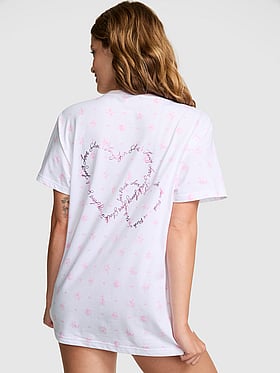 PINK x LoveShackFancy Campus Cotton Tee