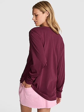 Campus Cotton Long-Sleeve Tee