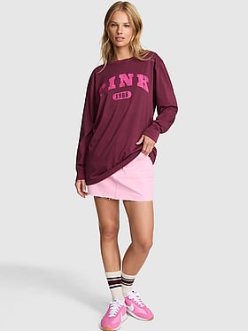 Campus Cotton Long-Sleeve Tee