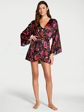 Satin Short Robe