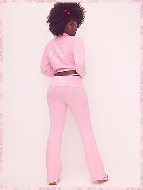 PINK x LoveShackFancy Campus Cotton Tee - ROSE DOT WHITE