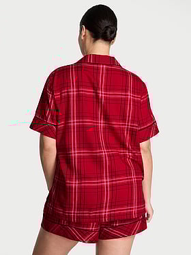 Flannel Short Pajama Set