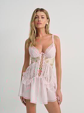 Flyaway Bow Slip Dress