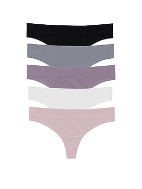 5-Pack Regular Rise Thong Panties