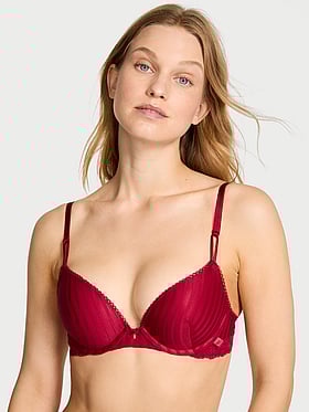 Sexy Tee Sheer Heritage Stripe Push-Up Bra