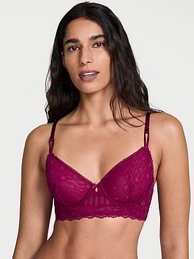 Sexy Tee Sheer Heritage Unlined Demi Bra Top