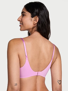 Smooth Lightly Lined Plunge Demi Bra