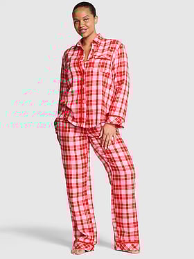 Flannel Long Pajama Set