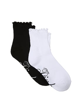 2-Pack Ruffle Quarter Socks