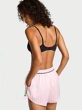 Glazed Satin Sleep Shorts