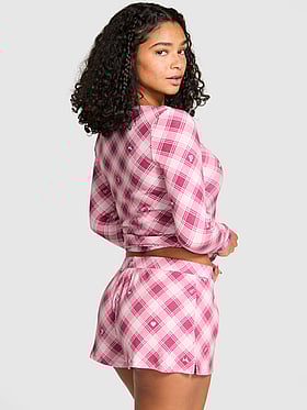 Thermal Henley Pajama Shorts