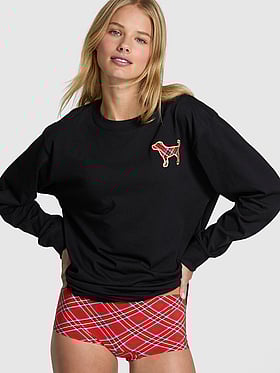 Campus Cotton Long-Sleeve Tee
