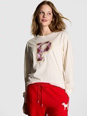 Campus Cotton Long-Sleeve Tee