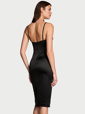 SoSleek™ Balconette Midi Slip Dress