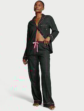 Flannel Long Pajama Set