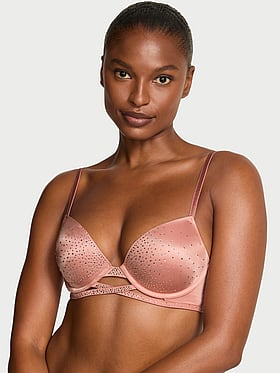 Sparkle Crystal Shine Cradle Push-Up Bra